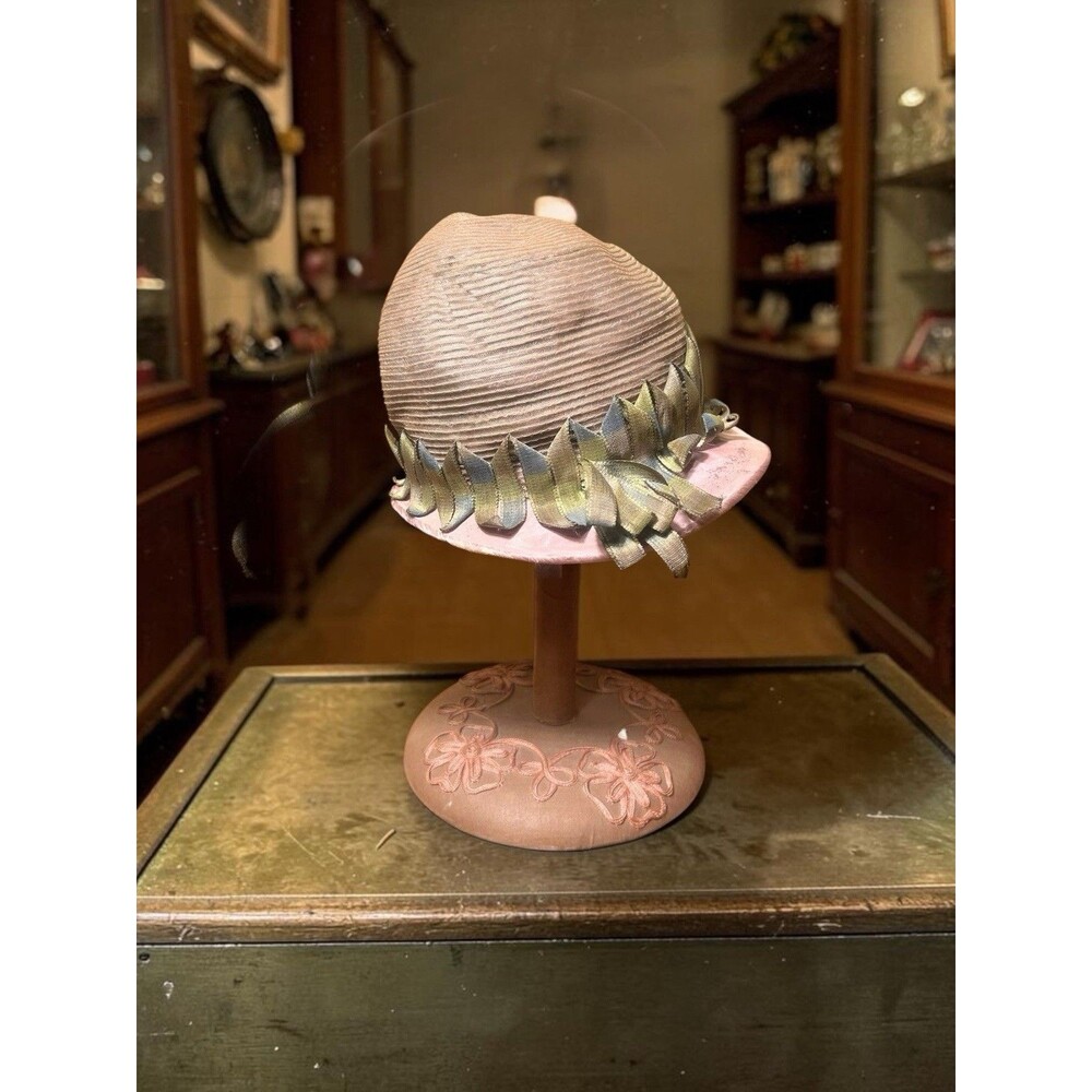 Antique Edwardian Early 1920s Cloche Slouch Hat Flapper Art Deco By Betsy Weir